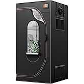 THE Growing 3x3 Grow Tent Frame &amp; Cover Only, 36x36 Heavy Duty Grow Tent | Extra thick 1000D indoor plant grow tent with 16mm steel frame &amp; resin zipper. Tent only, no lights/fans included.