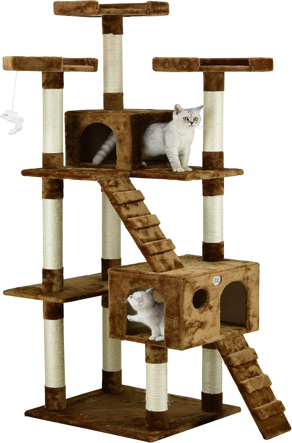 Go Pet Club Cat Tree, 33-Inch by 22-Inch by 72-Inch, Black : Cat Condo : Pet Supplies