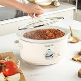 Salter Retro Cream 3.5L Slow Cooker 200W 3 Heat Settings Keep Warm view 3
