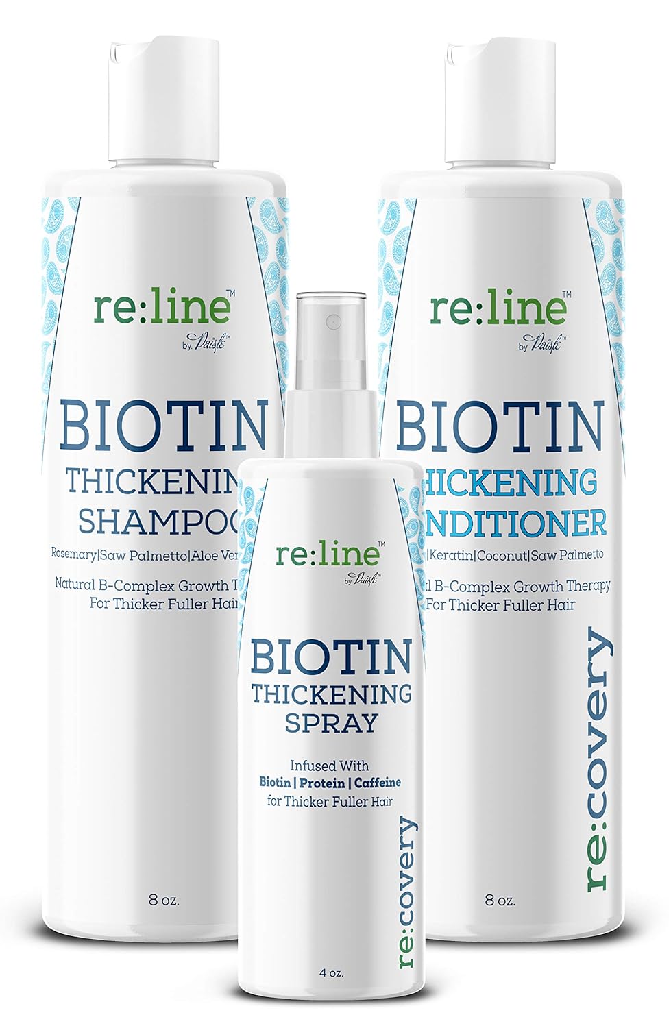Biotin Shampoo and Conditioner for Thinning Hair Growth Thickening Shampoo for Hair Loss Treatment NATURAL Sulfate Free for Color Treated Hair Regrowth Treatment for Men and Women: Beauty