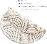 SHACOS Round Placemats and Coasters Set of 6 Cream view 8