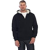 Gioberti Men's Soft Heavyweight Sherpa Lined Fleece Hoodie Jacket