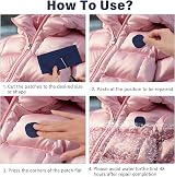 TAIANJI 48 Pcs Down Jacket Repair Patch Nylon 2 Styles Water-Resistant view 2