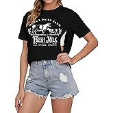 UNIQUEONE Comfort Breastfeeding Shirts for Women Zip Nursing Tops Casual Distressed Acid Washed Maternity Tees