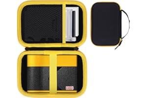 RIYADAone Hard Case Replacement for Kodak Mini 3 Retro Mini Shot 3 Retro 3 ERA 4PASS Portable Photo Printer (Black+Yellow Cas