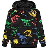 TLAENSON Kids Dinosaur Hoodies for Boys Girls Pullover Hooded Toddler Sweatshirt