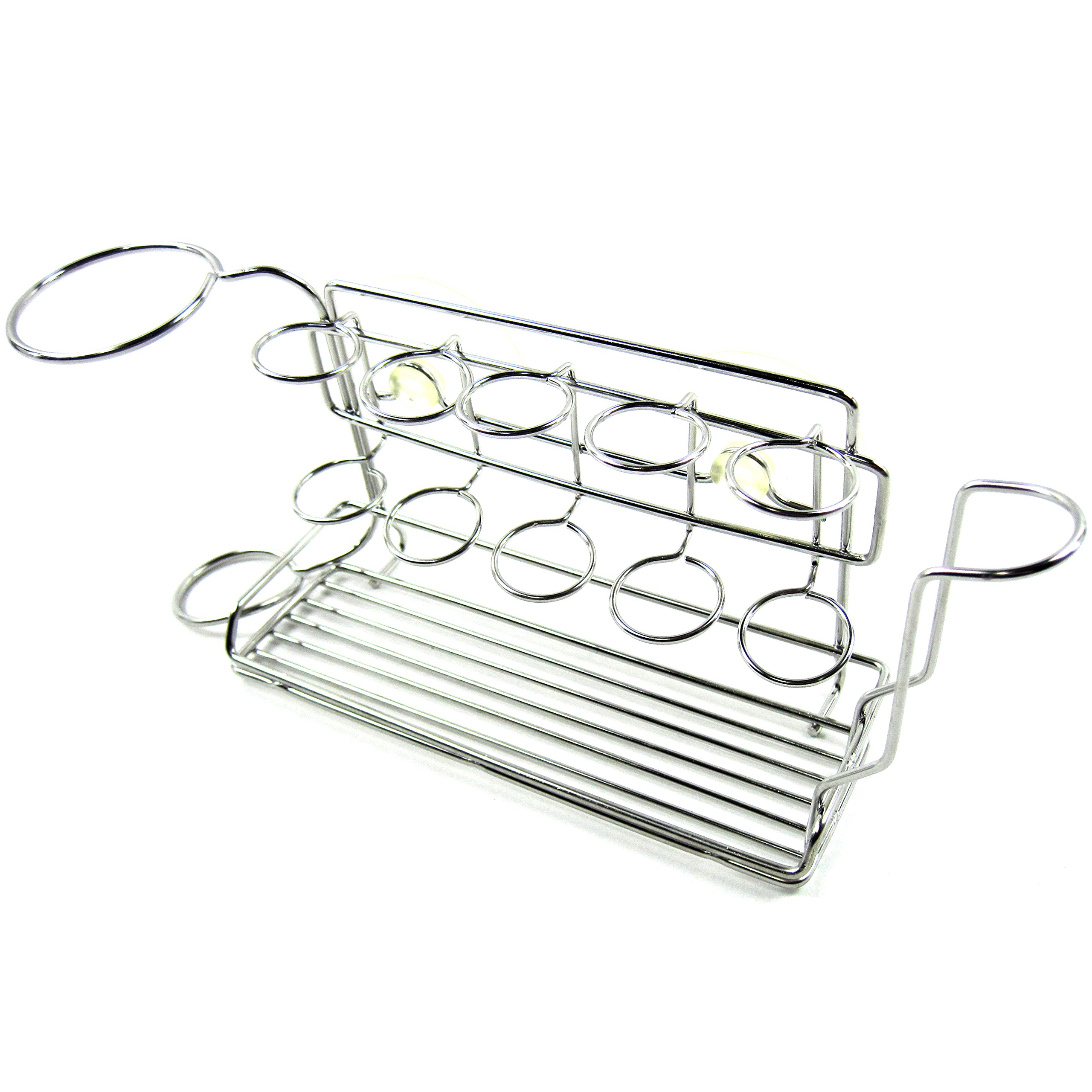 Stopia All in One Steel Wire Suction Cup Holder for Toothbrush Toothpaste Razor Cup