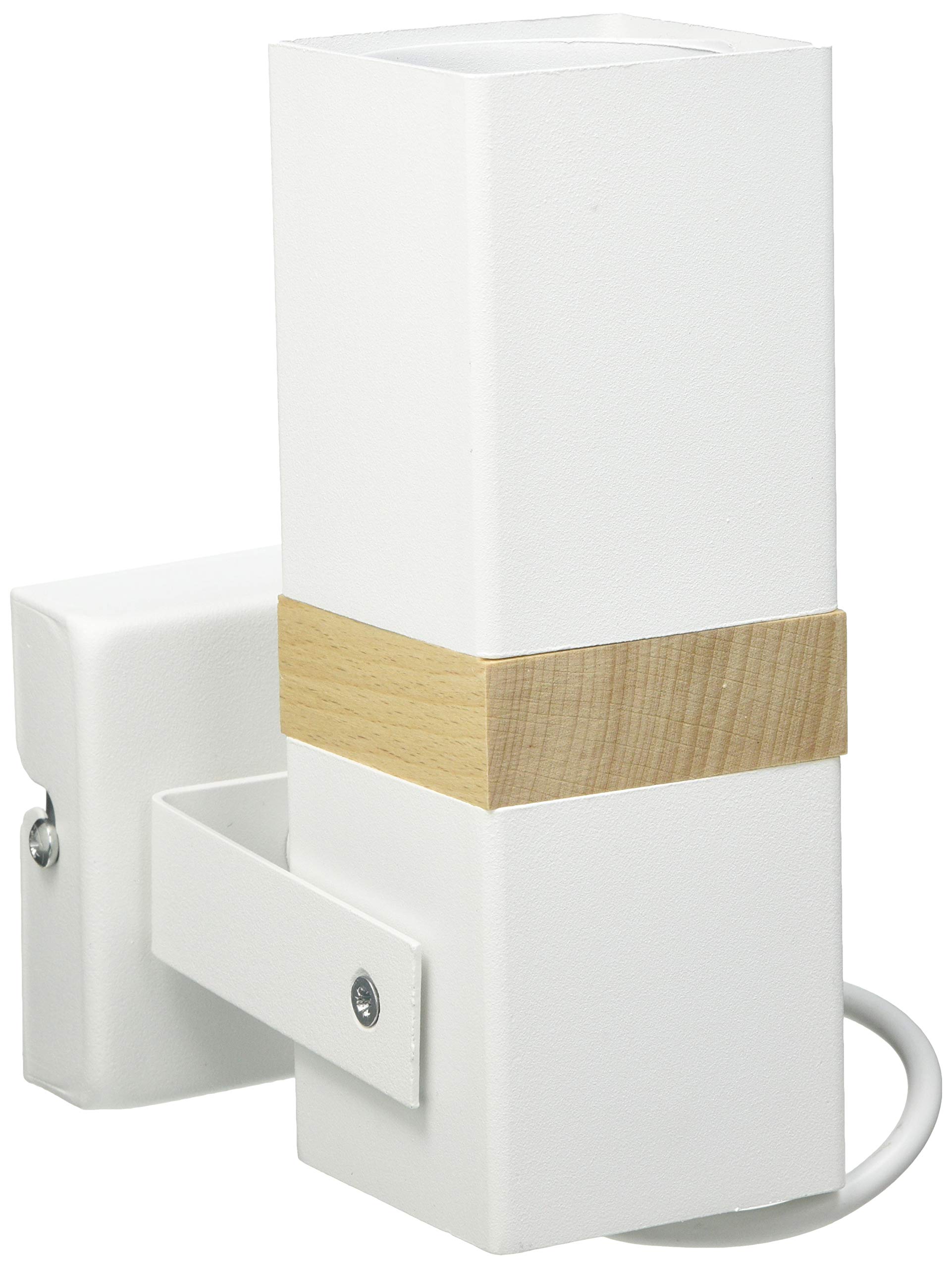 Homemania Spotlight, Metal, White, Wood