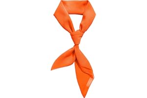 Comsite Chiffon Scarf Ribbon Neck Scarf Square Handkerchief 23"x23" 26"x26" 30"x30"