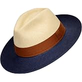 Gamboa Panama Hat for Men and Women - Straw Fedora | Genuine Handcrafted Toquilla Hat with Lightweight Comfort and UPF 50+ Protection for Summer and Outdoor Wear