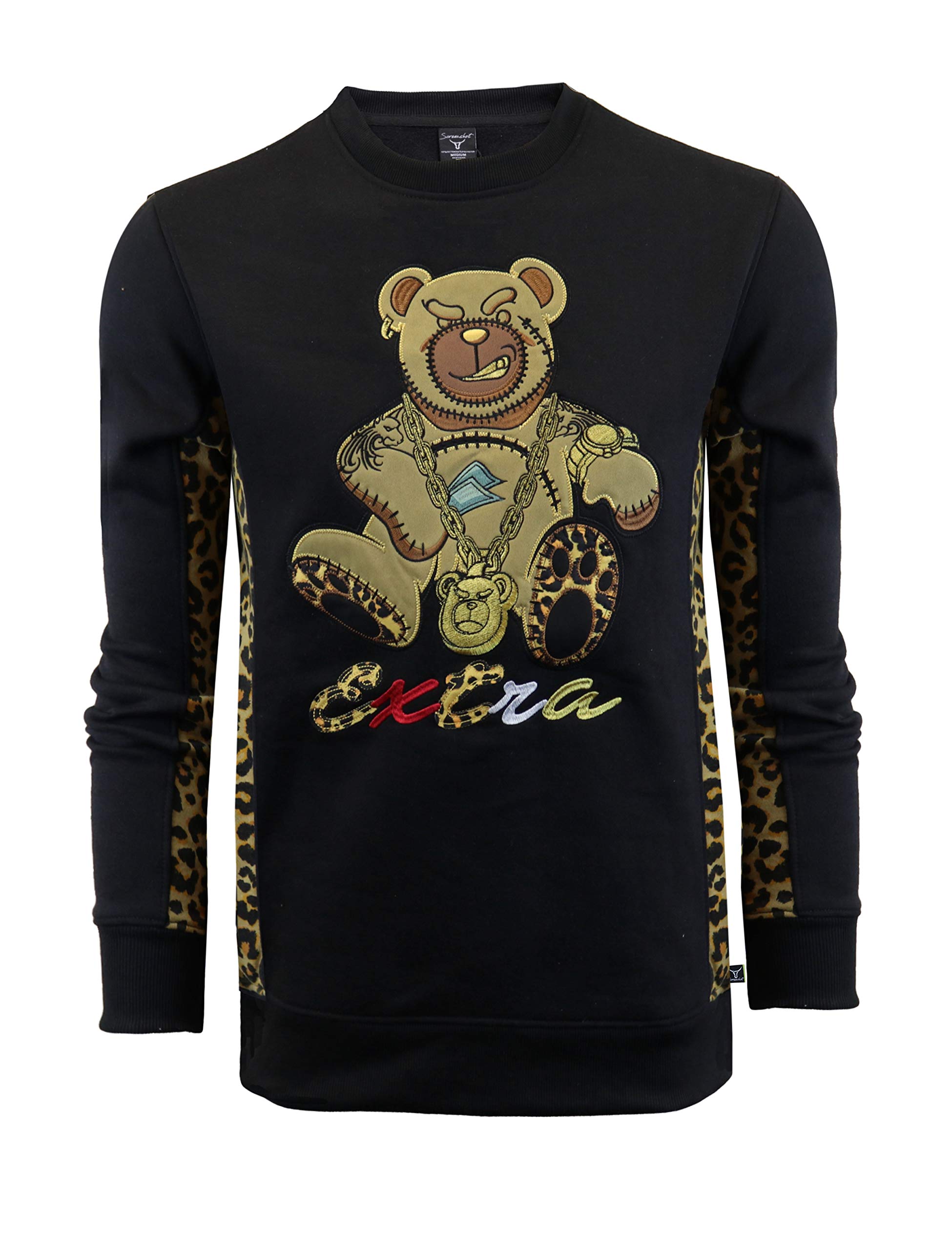 SCREENSHOT CREWNECK 9102 Men's Hip Hop Fleece Sweatshirt - Urban Streetwear Pullover - View #12