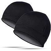 MACOGEAR 2 Pack Winter Warm Skull Cap for Men,Women Thermal Beanie Running Beanie Cycling Hat Helmet Liner
