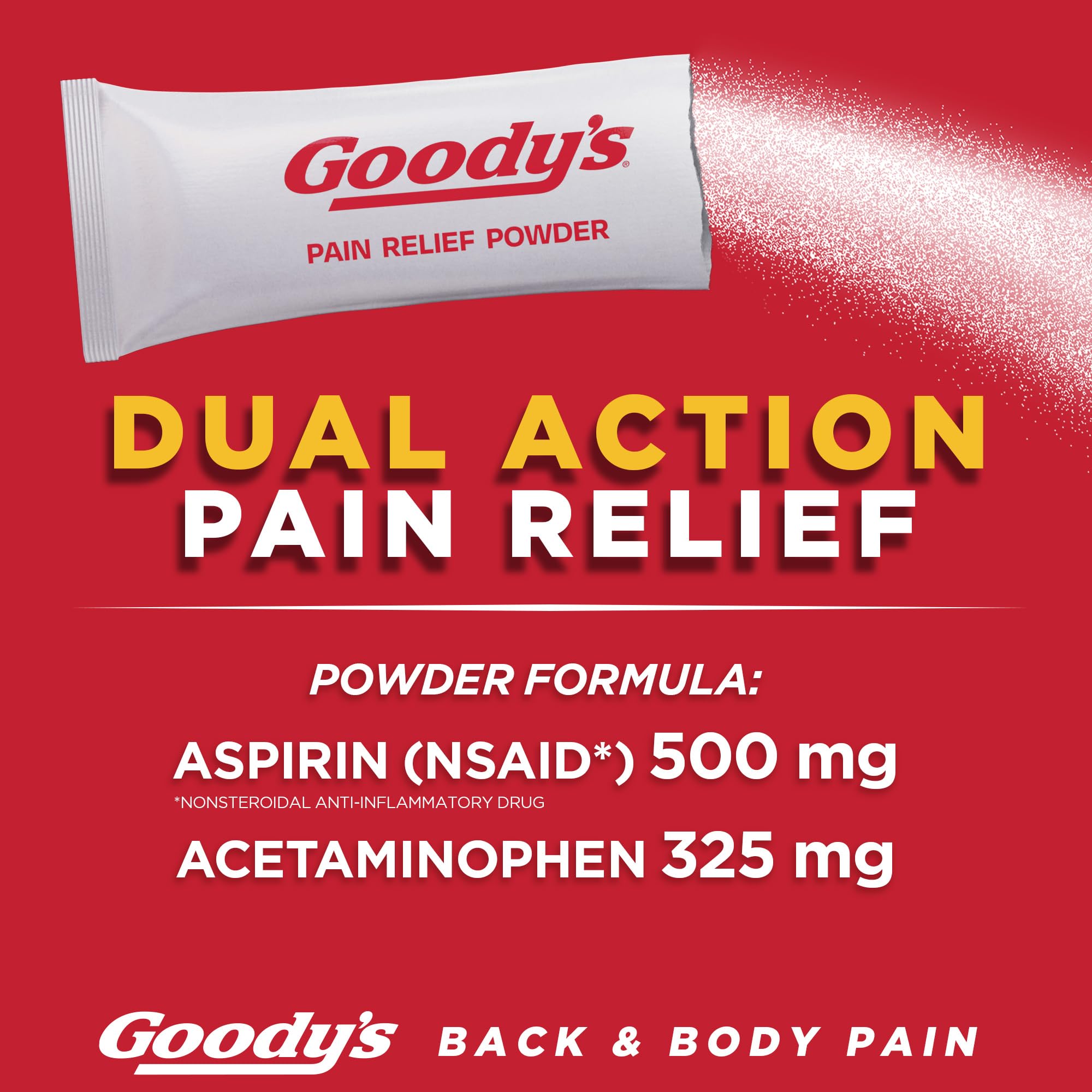 Goody's Back and Body Pain Relief Powder, 24 ct (Pack of 1)