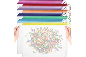 YOPCDJ 20pcs Mesh Zipper Pouch Bags, Puzzle Bags, A3 17x12 Inches Large Reusable Pouches for Organizing Classroom and Storage, Extra Large Zipper Pouch, Board Game Storage