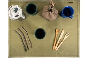 Valhalla Gear, Multi-Purpose Mat (24.5 x 20 in.) Outdoor Accessory, Rustic Protector, Water Resistant Waxed Canvas, Handmade