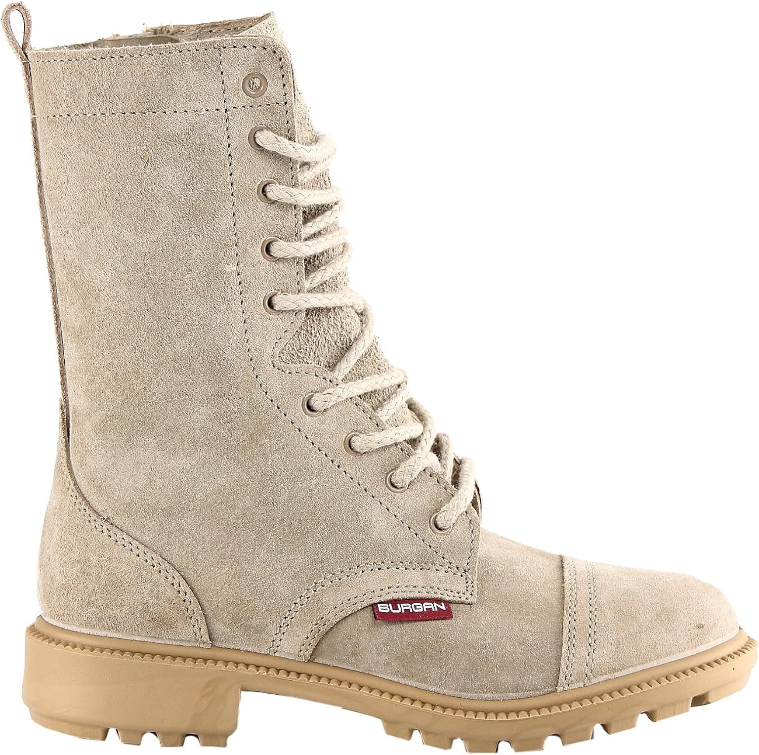 military desert boots with zipper