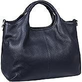 Iswee Genuine Leather Top Handle Purse Satchel Bag Designer Shoulder Bag Tote Ladies Crossbody Bag for Women