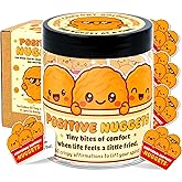 Emotional Support Nugget – Chicken Nugget Gifts - 60 Positive Chicken Nuggets Daily Affirmation Cards Jar – Inspirational Gifts for Women - Self Care Gift for Coworkers, Teen Girl, Friends, Boss