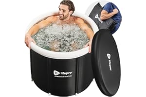 Lifepro Cold Plunge Tub- Portable Ice Bath Tub for Adults and Athletes with Cover and Bag, Large 92 Gallon Portable Bathtub f