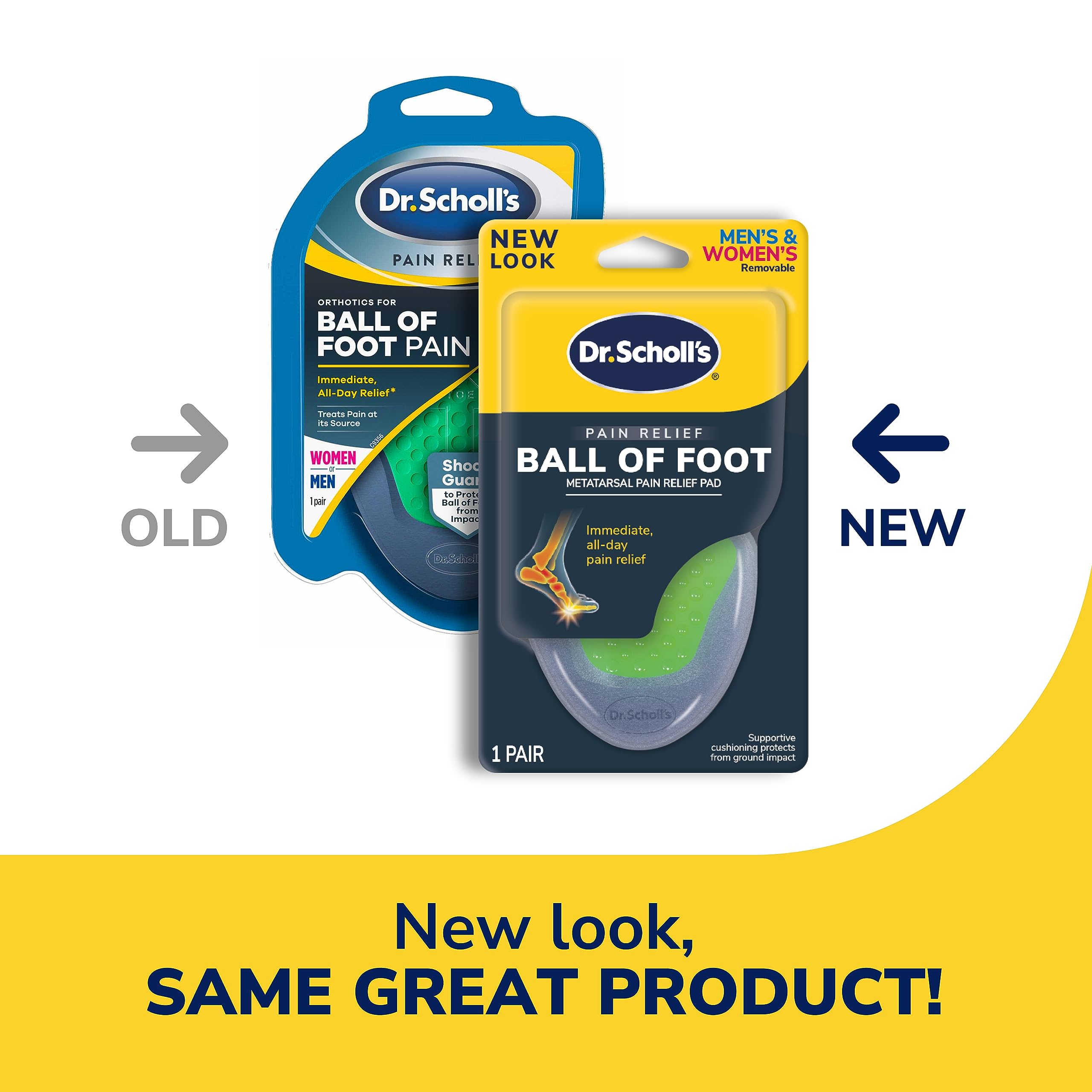 Dr. Scholl’s Pain Relief Orthotics for Ball of Foot Pain, 1 Pair - One size fits all