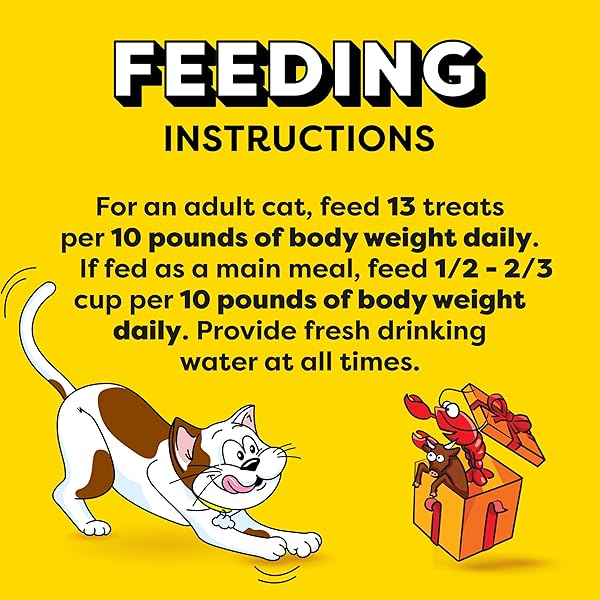 TEMPTATIONS BIRTHDAY CRUNCHY AND SOFT CAT TREATS, LOBSTER AND BEEF FLAVOR, 16 OZ. TUB