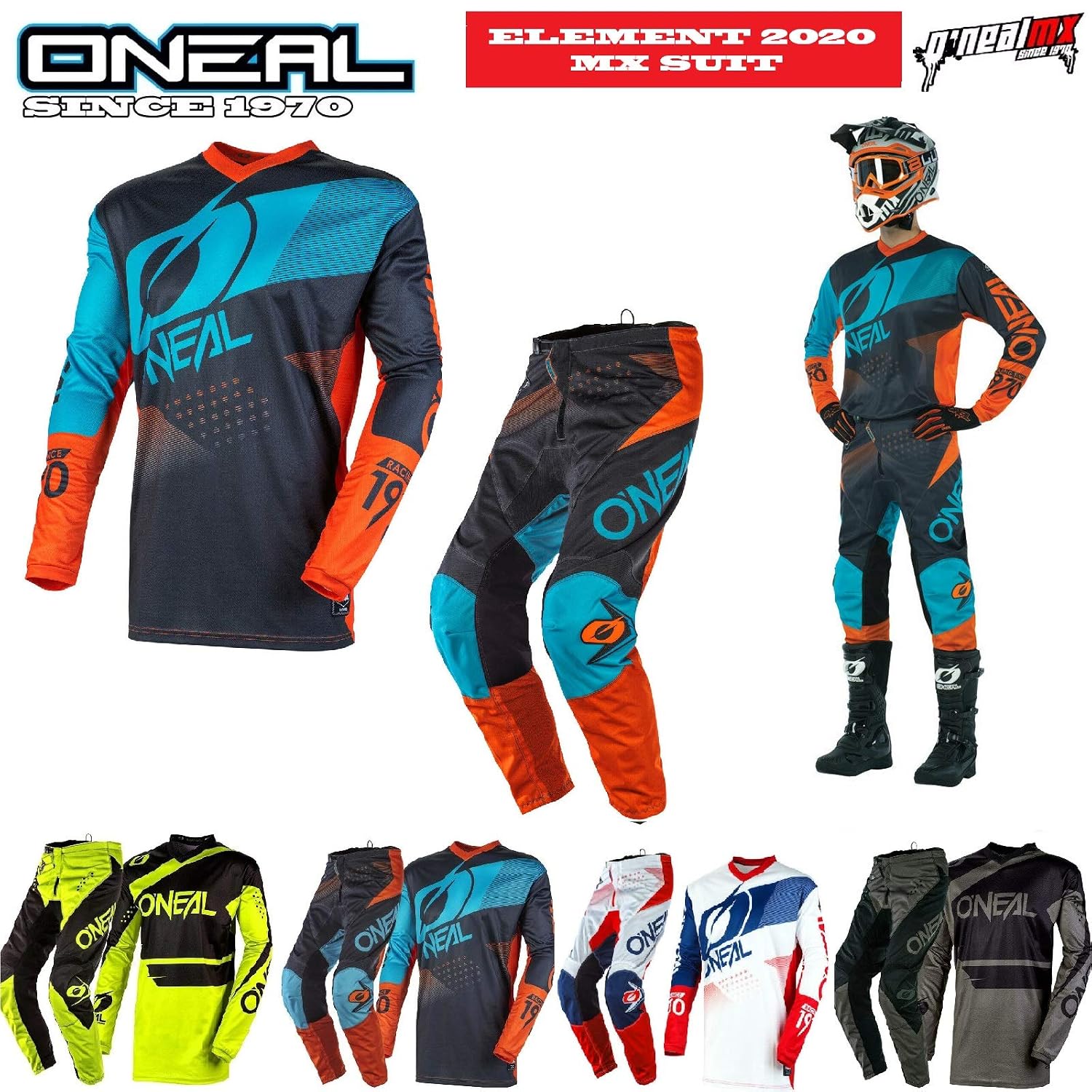 Adulti Tuta Motocross Oneal Element Nuovi Tuta Moto off-Road Quad Sportivi  Racing Maglia e Pantaloni MX Enduro Fuoristrada 2 Pezzi Sportiva MTB ATV Pit  Bike Suit Completi Auto e Moto outlookplanningdevelopment.com.au