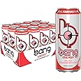 Bang Energy Delish Strawberry Kiss, Sugar-Free Energy Drink, 16 Fl Oz (Pack of 12)