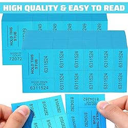 Kosiz 1000 Sheets Raffle Tickets with 10 Bid