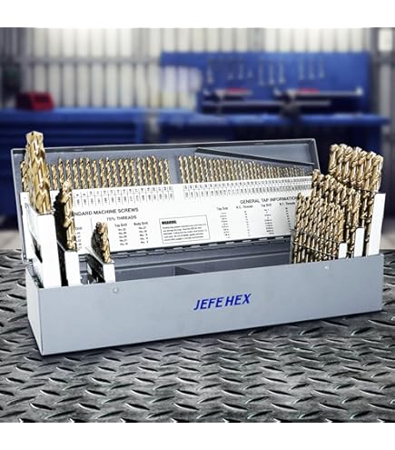 17/64" HSS M2 Split Point Jobber Length Drill Bit - 135°, Hex Shank - View #12