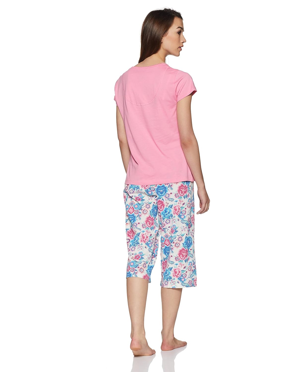 marks & spencer women's cropped print mix pyjama set