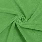 62" Wide Super Soft Minky Fabric by the Yard, Thickened Plush Cloth for Sewing Baby Blankets, Throws, Pillows, and DIY Crafts(Green, 1Y)