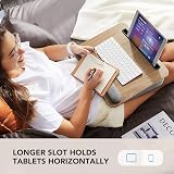 HUANUO Laptop Trays Portable Lap Desk with Pillow Cushion 15.6 inch view 4