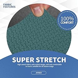JIVINER Newest 3 Pieces Couch Covers for 2 Cushion