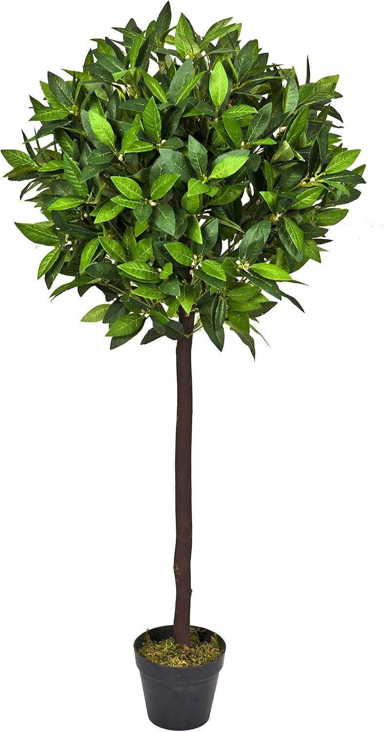2 x Artificial Bay Trees (140cm/4ft) Premium Quality Natural Appearance