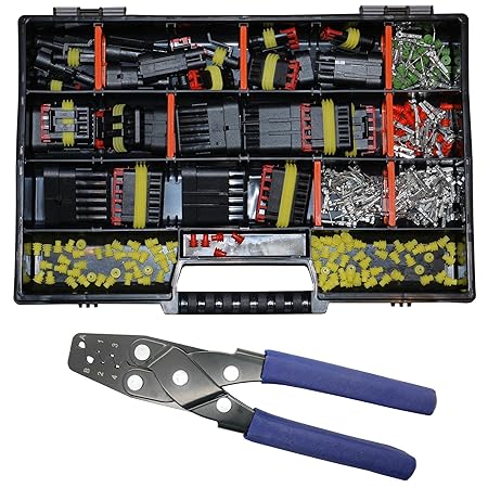 Superseal Set mit Crimpzange LowCost f. Superseal Kontakte 0,35-2,50mm² AUTO KFZ