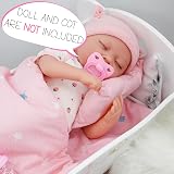 The Magic Toy Shop BiBi Doll Bedding Set 3 Pcs Pink Quilt Mattress Pillow 20" view 4