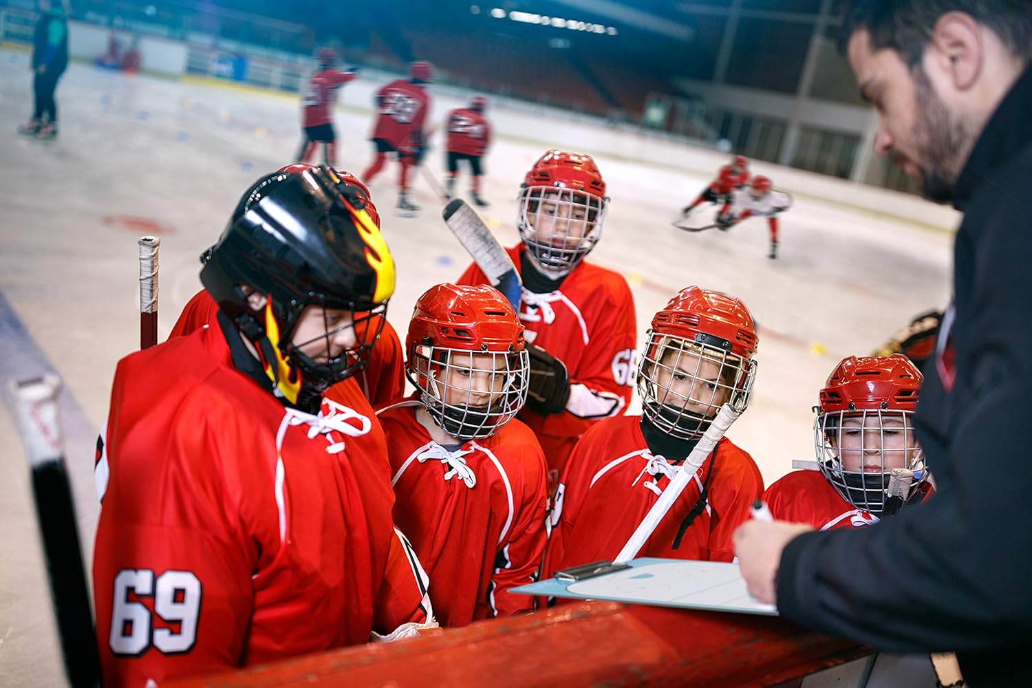 Elite Clipboards Dry Erase Hockey Coaches Clipboard | Double-Sided Hockey Marker Board : Sports & Outdoors