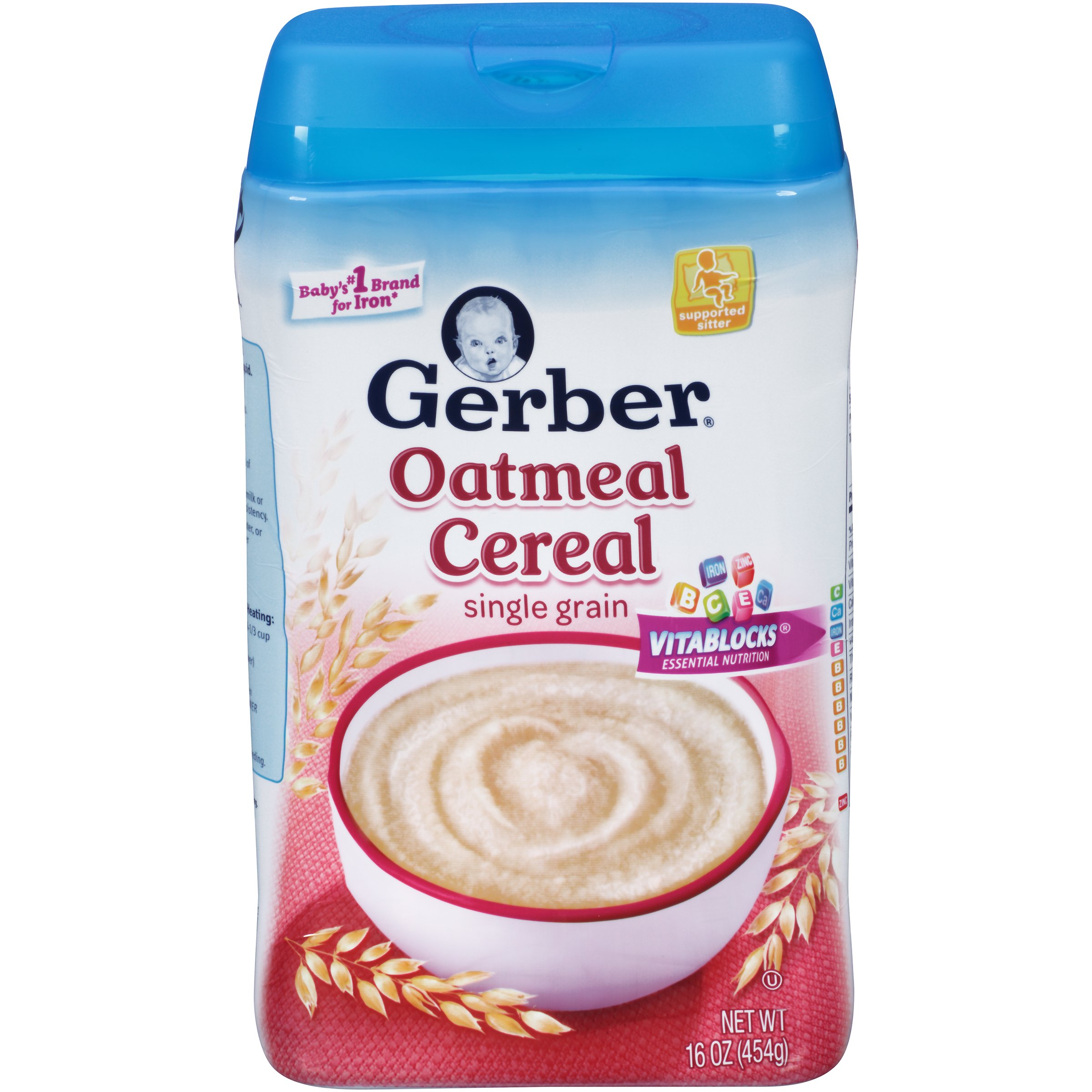 Gerber SingleGrain Rice Baby Cereal, 16 Ounce (Pack of 6)