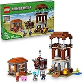 LEGO Minecraft The Pillager Outpost and Ravager Building Toy - Video Game Building Blocks for Kids, Boys & Girls, Ages 9+ - Includes Space Sentinel & 3 Minifigures - Gift Idea for Gamers - 21278