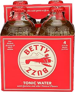 Betty Booze, Tonic Water, 9 Fl Oz, 4 Pack