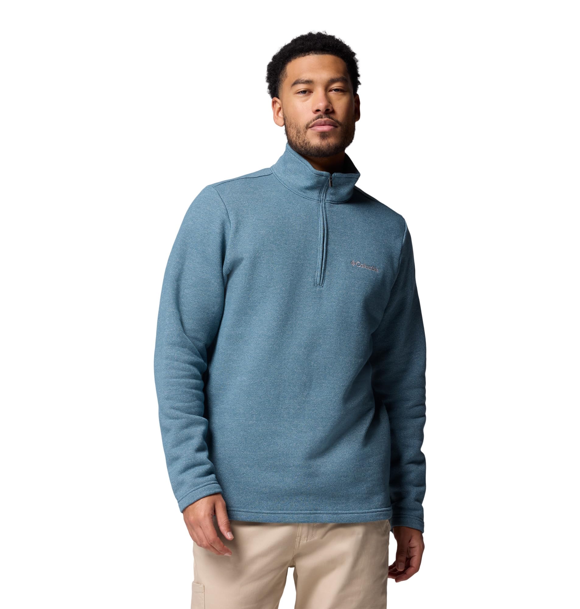Columbia Mens Great Hart Mountain III Half Zip Pullover Jacket, Everblue, 1X Image Columbia Mens Great Hart Mountain III Half Zip Pullover Jacket, Everblue, 1X Image