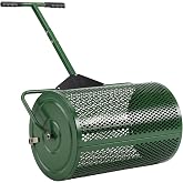 Best Choice Products Compost Spreader, 24-Inch Peat Moss Spreader, Heavy-Duty Steel Lawn &amp; Soil Spreader for Topdressing, Sand, Manure &amp; Mulch, Adjustable T-Handle
