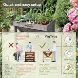 VegTrug Wash Small Grey Raised Bed Planter view 5