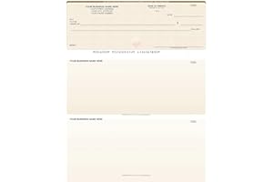 ABC CHECK PRINTING ABC Computer Voucher Checks Compatible w/QuickBooks Check on Top, Gold Linen (500 Sheets)
