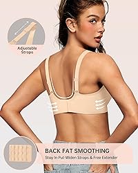 OEAK Womens Deep V Bras Comfortable Bra Support