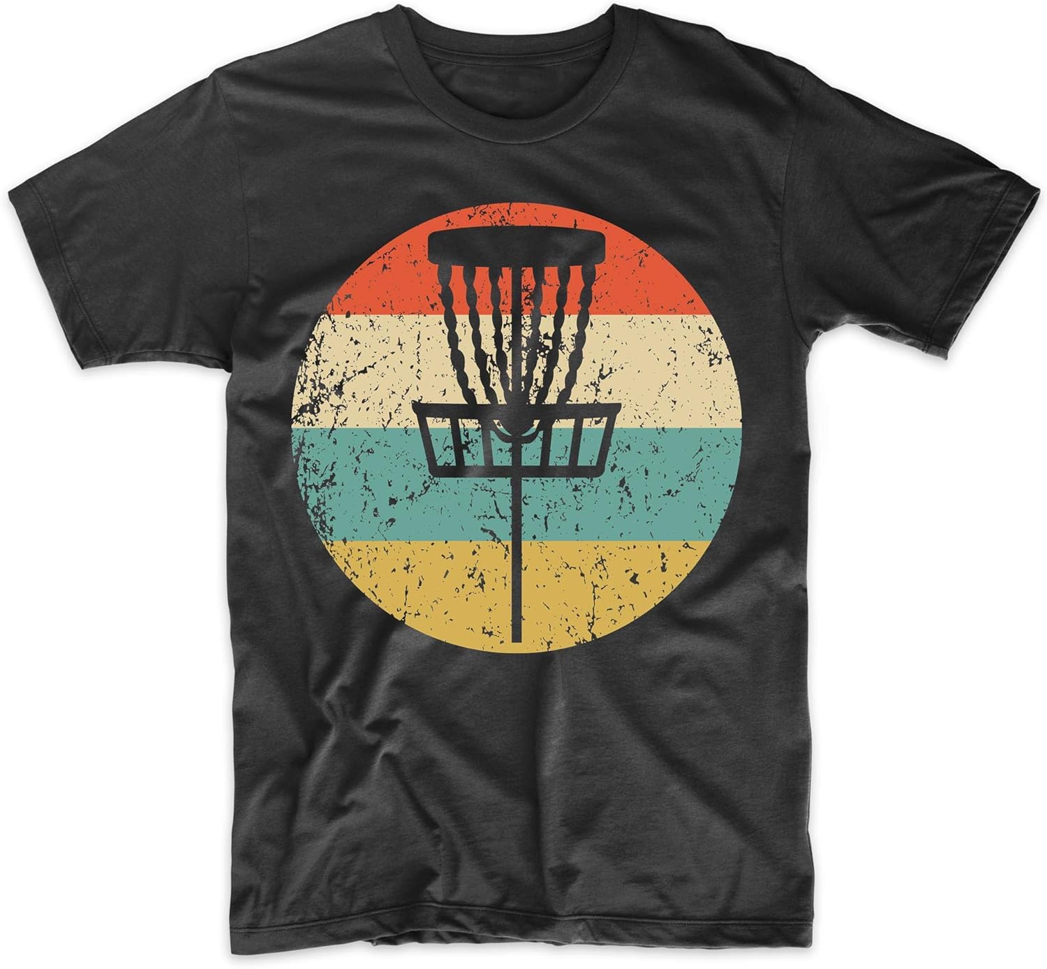 Disc Golf Shirt Retro Disc Golf Basket Icon TShirt Clothing
