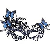 Zinniday Halloween Lace Masquerade Masks - 1920s Vintage Antique Mask for Men Women Carnival Party Carnival Evening Prom
