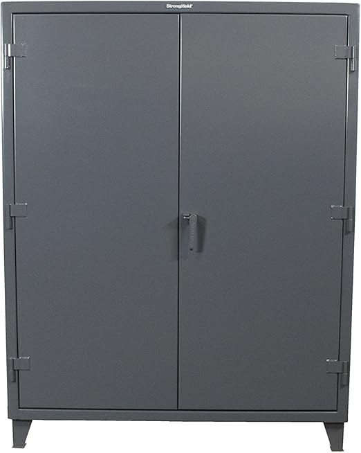 Amazon Com Strong Hold 48 W X 24 D X 78 H Industrial Cabinet Heavy Duty Welded And Assembled 12 Gauge Steel Dark Gray 4 Adjustable Shelves With 1 200 Lbs Capacity Each Usa 46 244