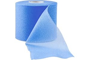 Cannon Sports Pre Wrap 30 Yard Roll Athletic Foam Tape Underwrap for Ankles Wrists Knees Elbows Hair (Blue)