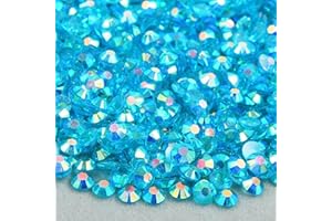 Niziky 10000PCS 3mm Resin Flatback Rhinestones, Transparent Flatback Rhinestones Crystal for Crafts, Malachite AB Color Flatback Jelly Resin Rhinestones for Shoes, Mugs, Bottles, Cups, Crafts